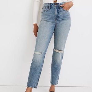 Madewell Perfect Vintage Jean in Phillips Wash: Knee-Rips Edition. Sz 31